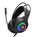 AUDIFONO MARVO H8325 BK PULZ 30 Wired Black Headset AKARI 40 RGB CABLE CONTROLADOR DE VOLUMEN Y MICROFONO 