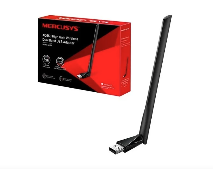 ADAPTADOR MERCUSYS MU6H AC650 USB DUAL BAND