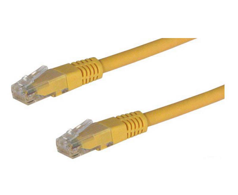 CABLE PATCH CORD LANPRO CAT5 0.5 AMARILLO
