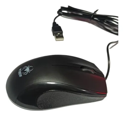 MOUSE SPIDERTEC LK-201 USB NEGRO