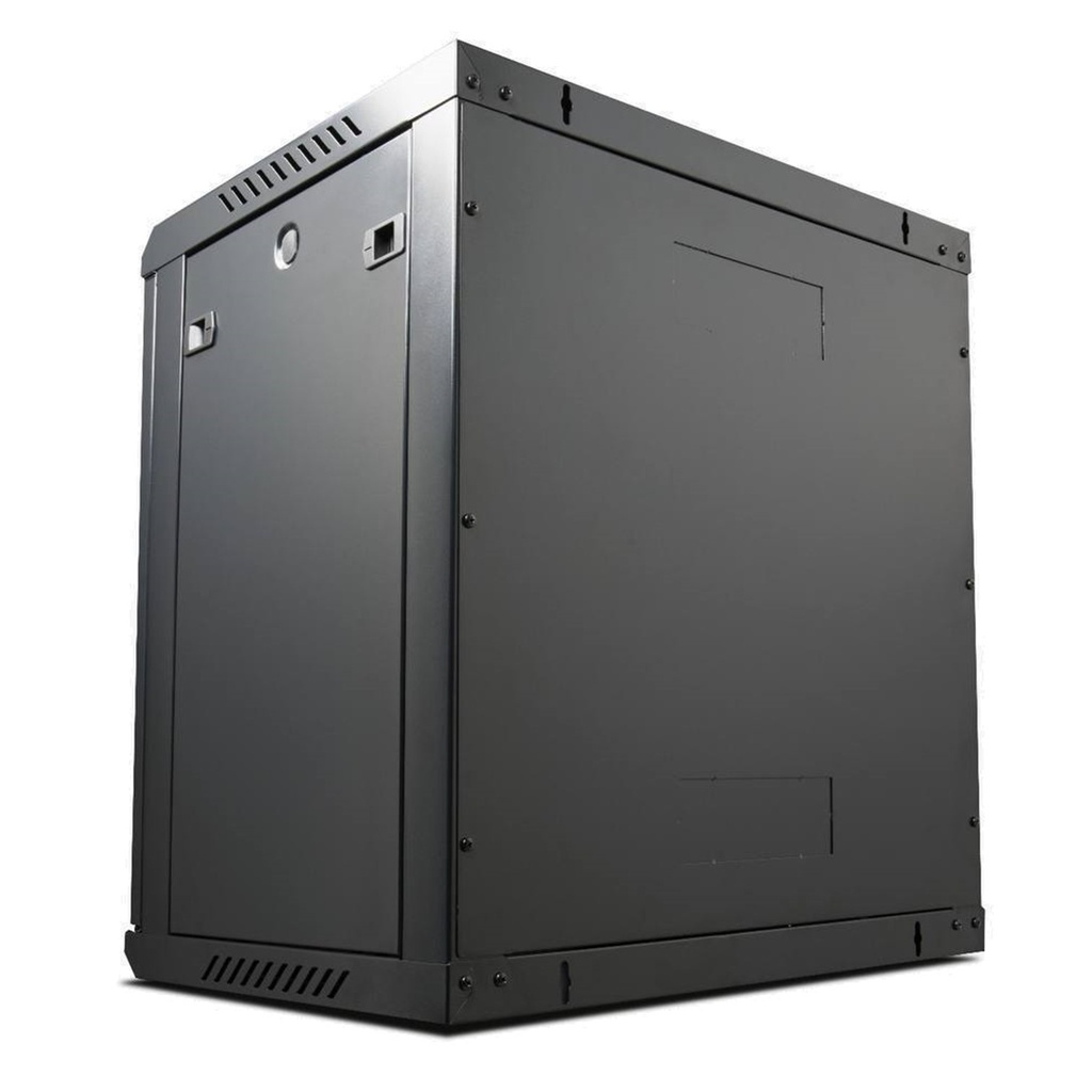 RACK DE PARED CERRADO FIJO 12U 600X450X635mm CON PUERTA DE VIDRIO ONLINK WM6412