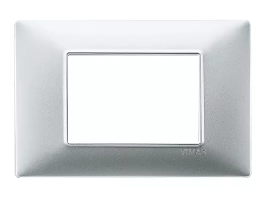 VIMAR PLACA 3M PLATA MATE