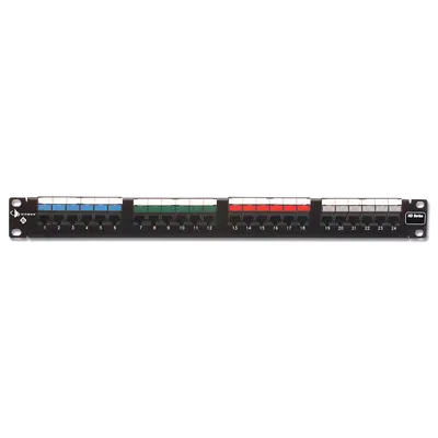 PATCH PANEL SIEMON PRECARGADO CAT6 24 PUERTOS 1U HD6-24B