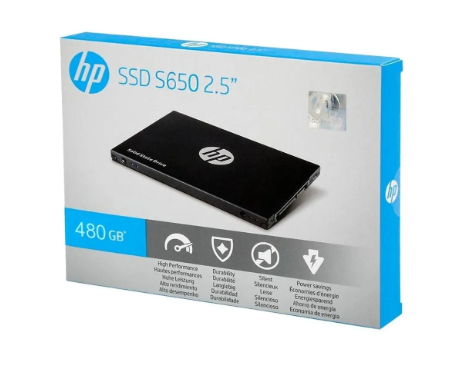 DISCO DURO SOLIDO HP S650 480GB SSD 2.5 SATA3