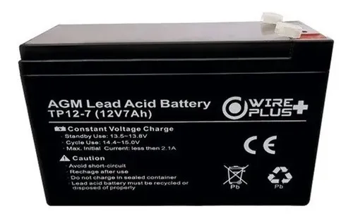 BATERIA WIREPLUS+ 12V - 7A