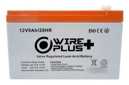 BATERIA WIREPLUS+ 12V- 9A