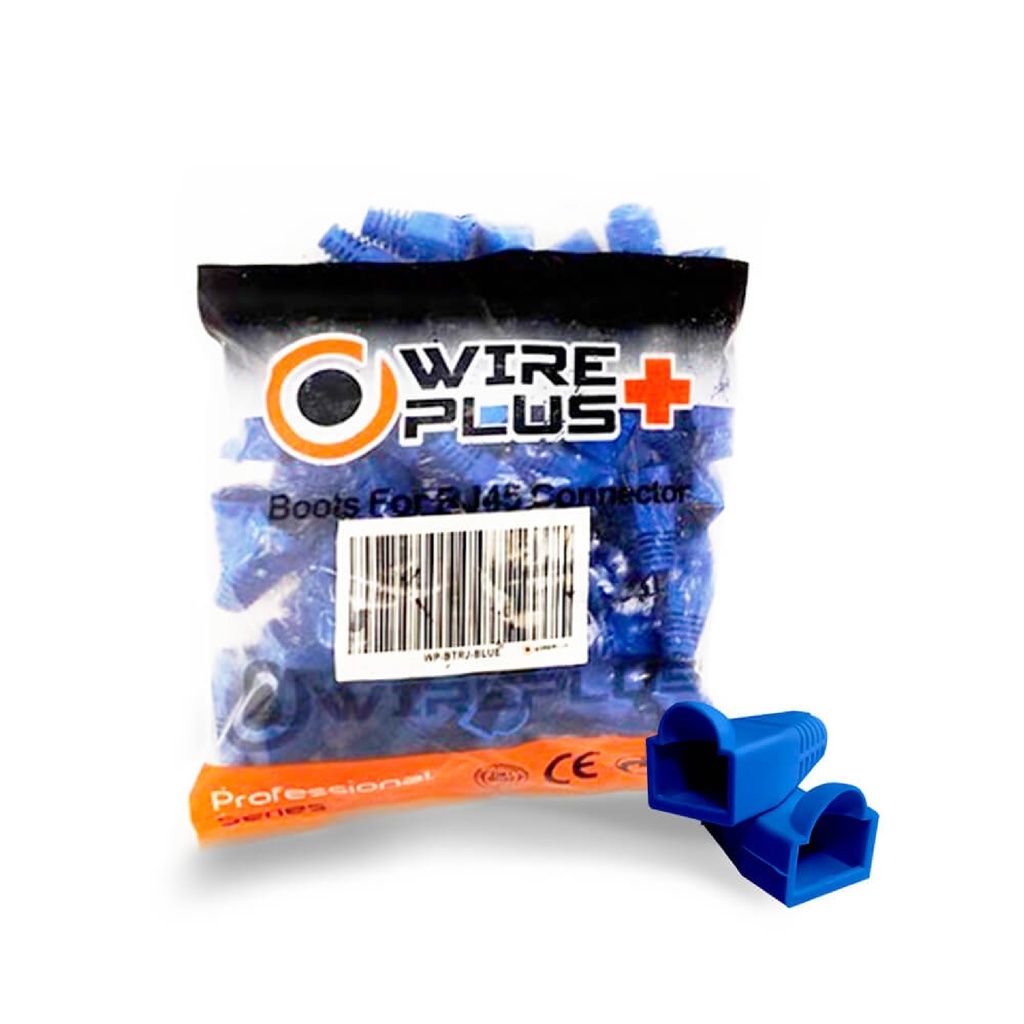BOTA WIREPLUS+ P/CNT RJ45 AZUL 100U