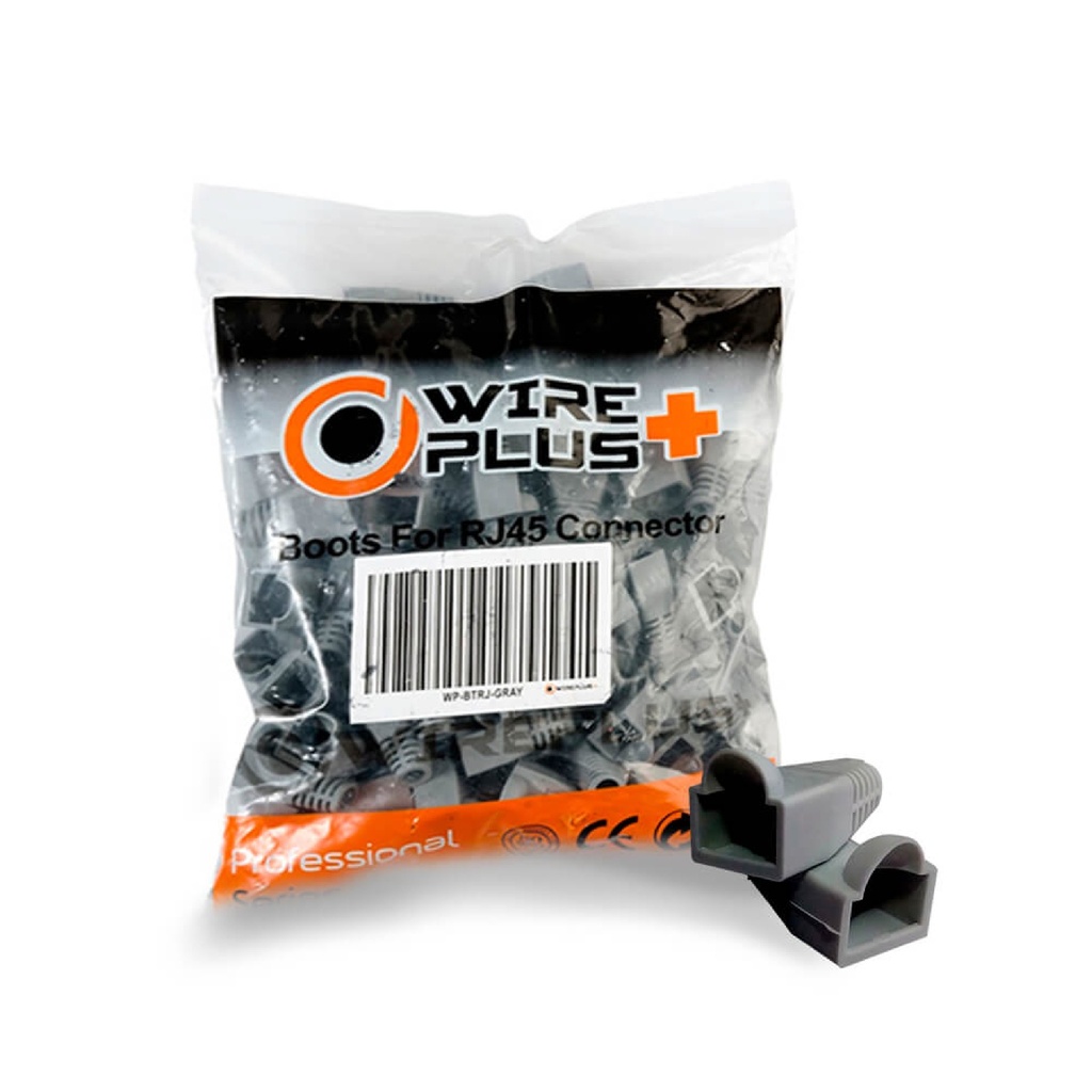 BOTA WIREPLUS+ P/CNT RJ45 GRIS 100U