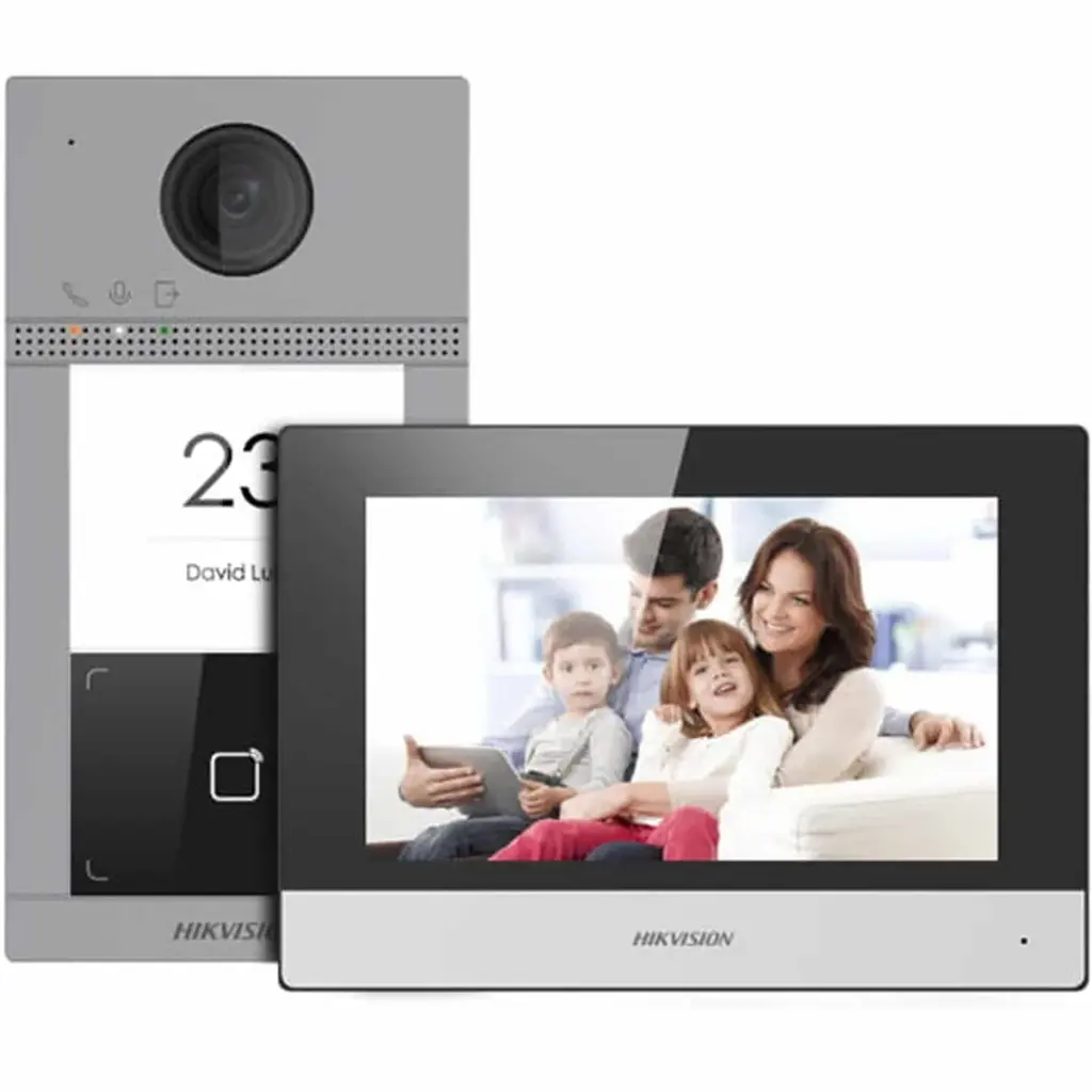 KIT DE VIDEOPORTERO IP HIKVISION DS-KIS604-P(C)