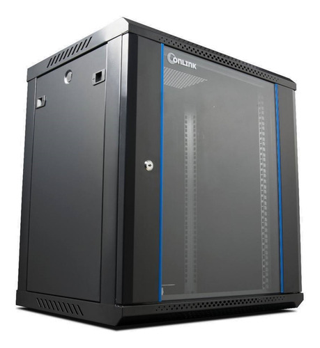 RACK DE PARED CERRADO FIJO 15U CON PUERTA DE VIDRIO ONLINK OL-WM6415