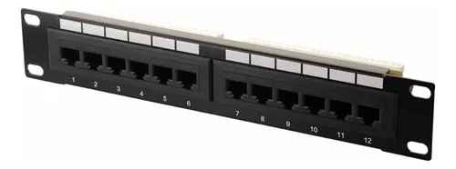 PATCH PANEL WIREPLUS+ 12 PUERTOS CAT6