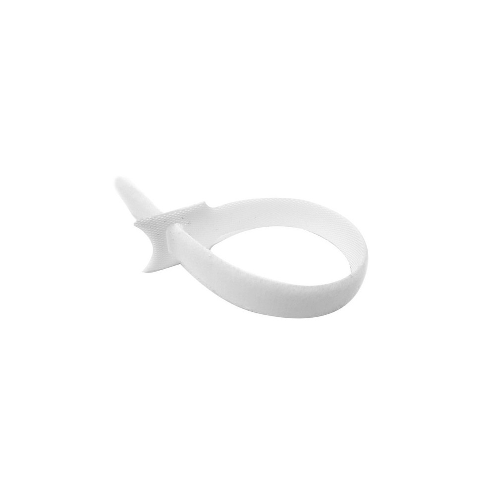 CINTA VELCRO WIREPLUS+ BLANCA 20cm/100u