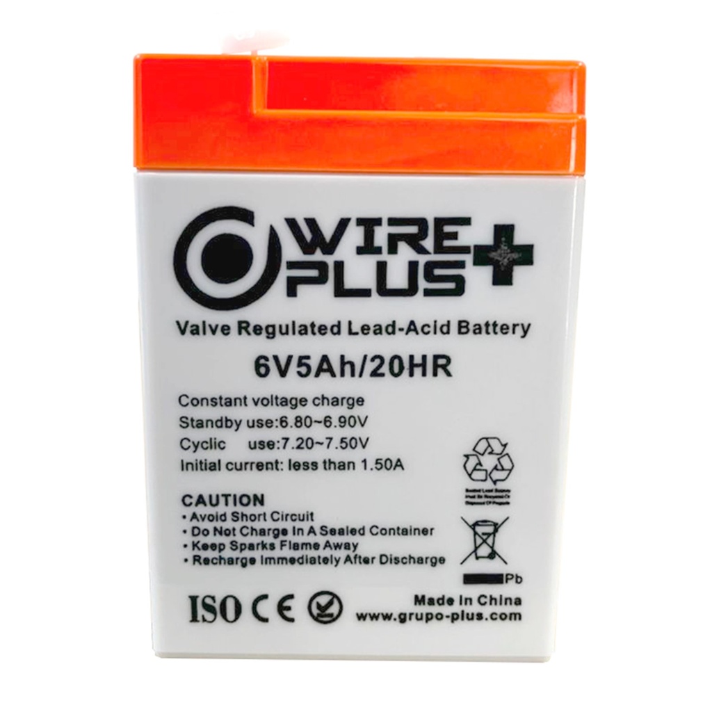 BATERIA WIREPLUS+ 6V - 5AH