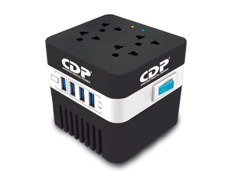 REGULADOR DE VOLTAJE AUTOMATICO DE 600VA - 4 SALIDAS RU-AVR604
