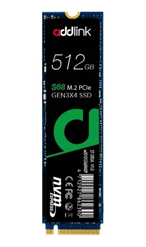 DISCO SOLIDO ADDLINK 512GB S68 M2 PCIe GEN3x4
