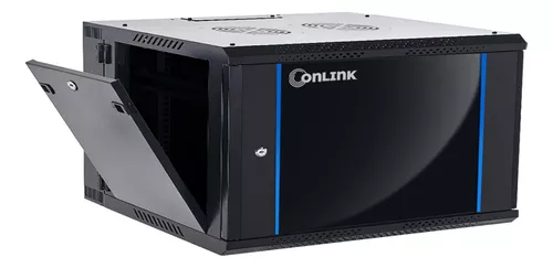 RACK DE PARED CERRADO ABATIBLE ONLINK 4U 600x600X280mm CON PUERTA DE VIDRIO