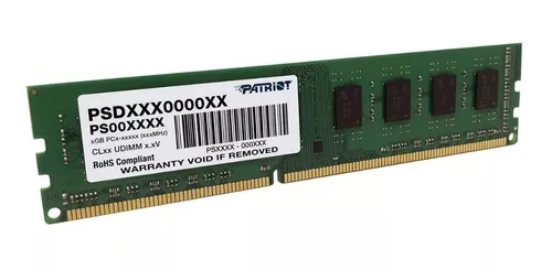 MEMORIA DDR3 RAM 8GB PC3 1600MHZ PATRIOT PSD38G16002 12800 CL11