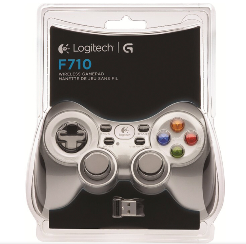 GAMEPAD LOGITECH F710 INALAMBRICO (PLATA) 940-000117