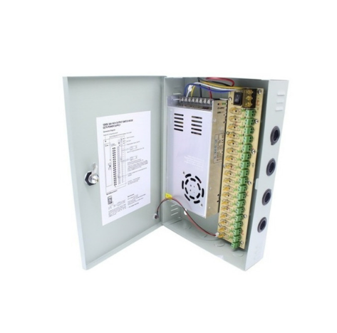 FUENTE CENTRALIZADA 12V 30A 18CANALES STC-FC30A18CH