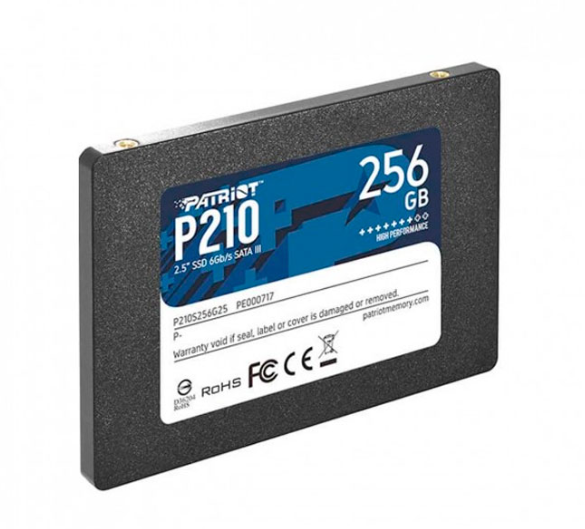 DISCO DURO SOLIDO PATRIOT 256GB 2.5" 3D NAND SATA 3 P210S256G25