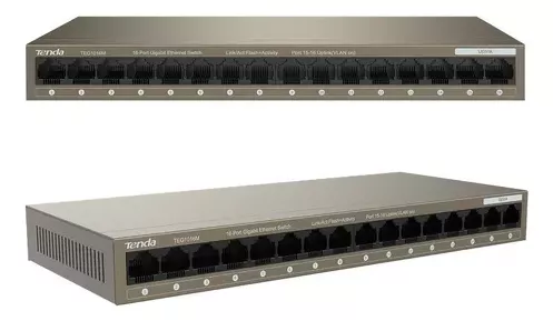 SWITCH DE 16 PUERTOS A 10/100/1000MBPS TEG1016M TENDA