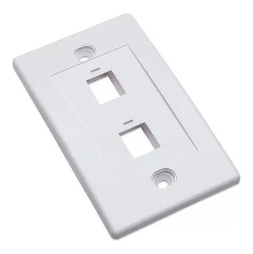 FACE PLATE 2 PTOS LISO QNET