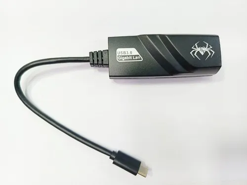 ADAPTADOR SPIDERTEC TIPO C A LAN ETHERNET 1GBPS SPI-A1