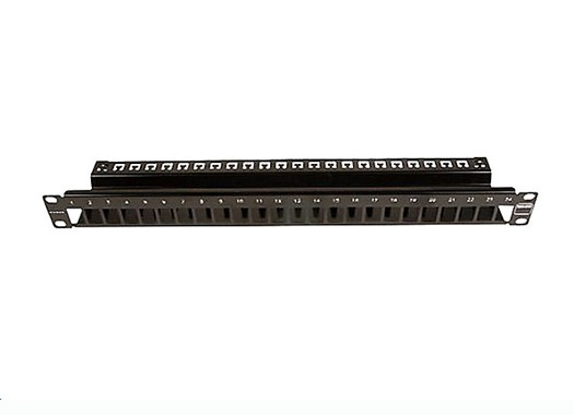 PATCH PANEL TERA-MAX BLINDADO DE 24PUERTOS TM-PNLZ-24-01 MODULAR PLANO SIEMON