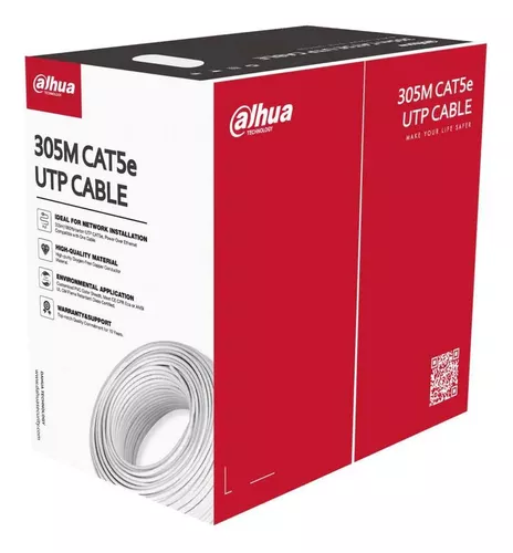CABLE UTP CAT6 DAHUA DH-PFM920I-6UN-CN 100% COBRE INTERIOR BLANCO