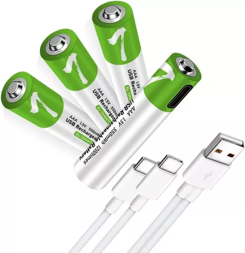BATERIA AAA RECARGABLE CON PUERTO TYPE C
