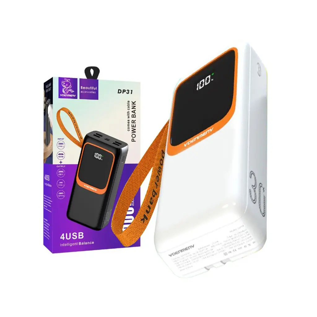 POWERBANK VDENMENV DP31 30000mAh CARGA RAPIDA