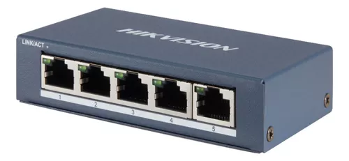 SWITCH DE ESCRITORIO DE 5 PUERTOS DS-3E0505-E A 10/100/1000MBPS