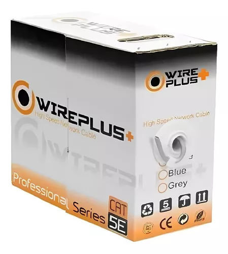 CABLE UTP WIREPLUS+ INDOOR CAT5e 100% COB 305m