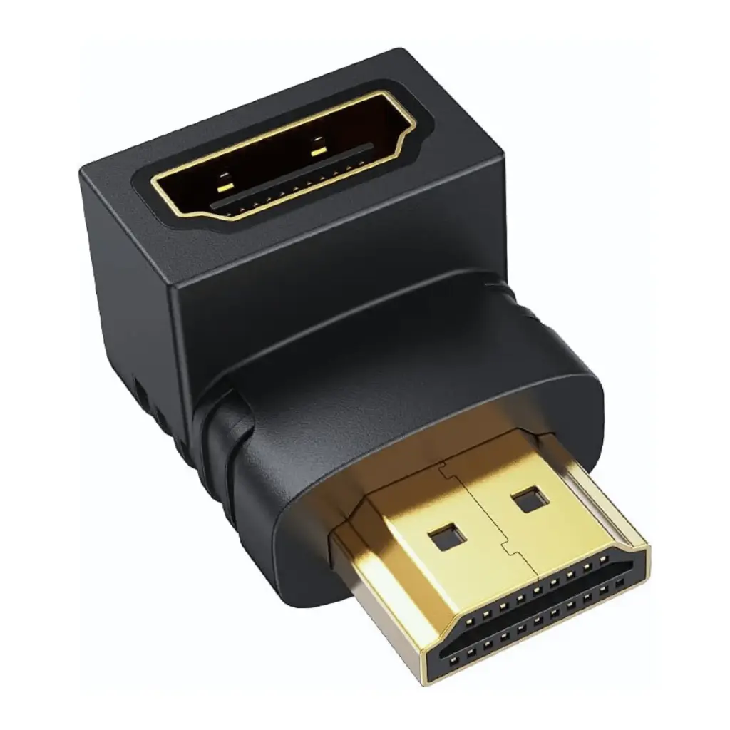 UNIÓN TIPO L HDMI MACHO A HDMI HEMBRA