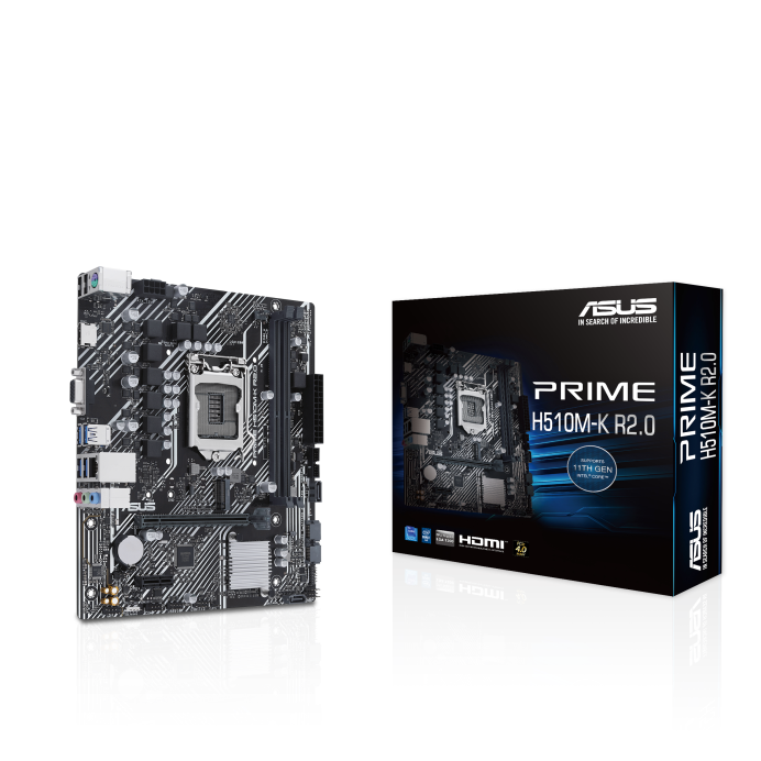 TARJETA MADRE ASUS PRIME H510M-K R2.0 LGA1200 2XDDR4 CHIPSETH470 M.2 32GBS 90MB1E80-M0EAY0