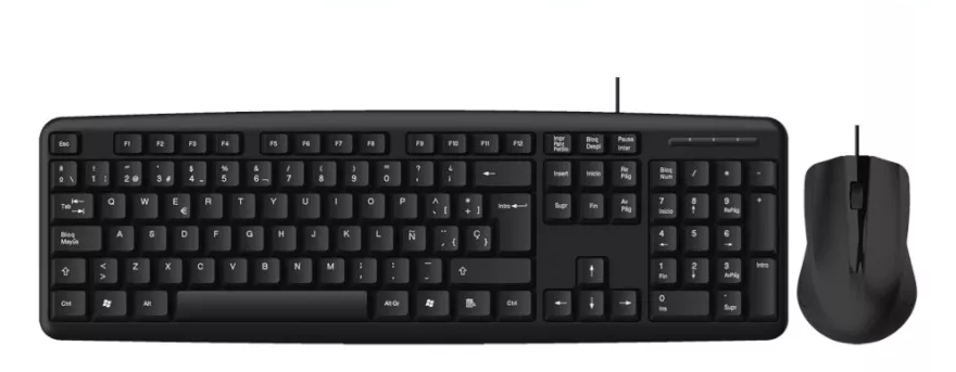 COMBO TECLADO Y MOUSE FLEXIFOCUS AO-KB-1000-SZ USB AON