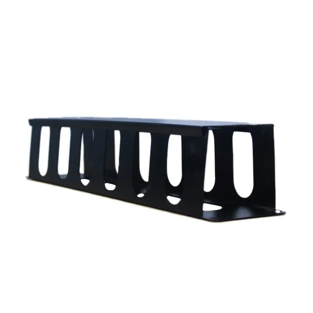 ORGANIZADOR HORIZONTAL 2U NEGRO METALNET