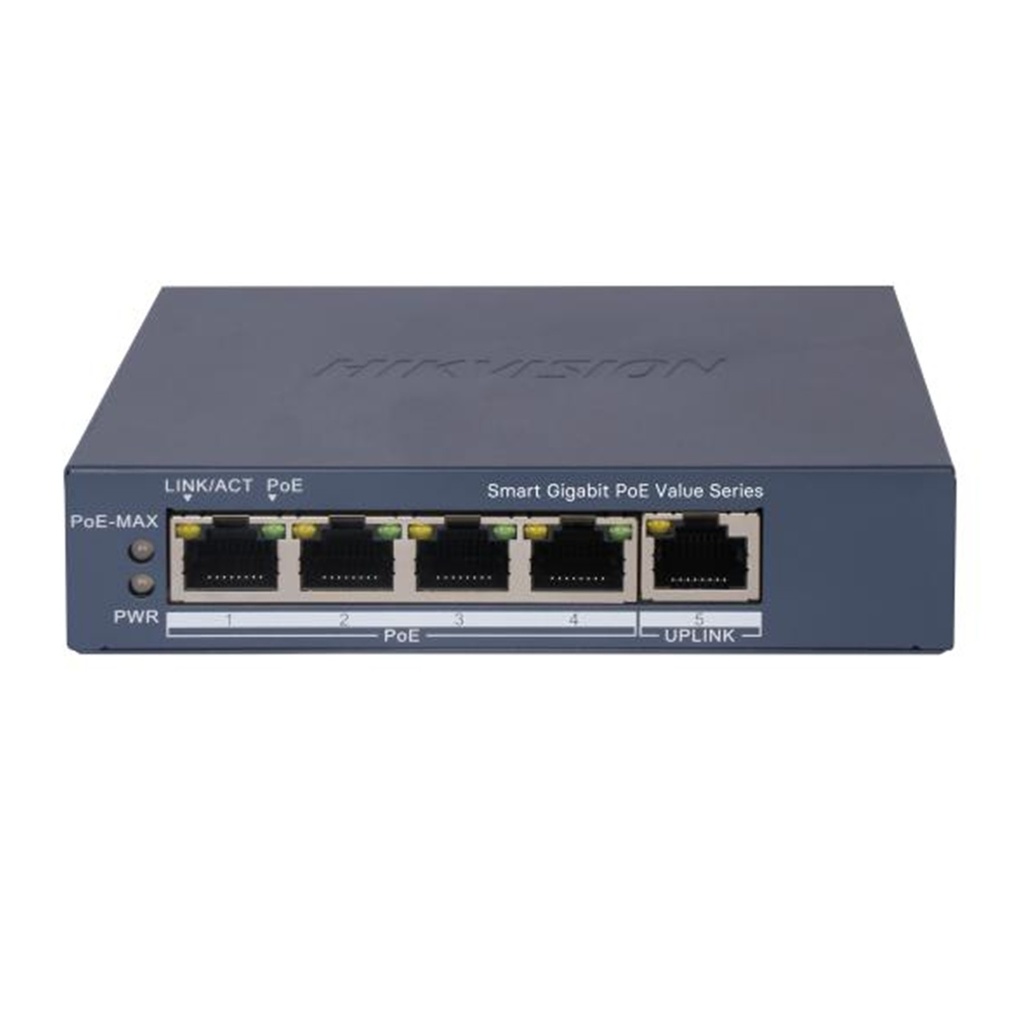 SWITCH SMART POE GIGABIT 4PTOS DS-3E1505P-EI/M(O-STD)