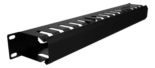 ORGANIZADOR DE CABLES HORIZONTAL ONLINK 1U 19" METALICO CON TORNILLOS Y TUERCAS OHM1U