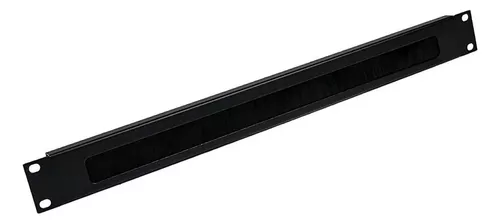 PANEL ORGANIZADOR PASACABLES CON CEPILLO HORIZONTAL ONLINK 1U 19" METALICO CON TORNILLOS Y TUERCAS PC1U