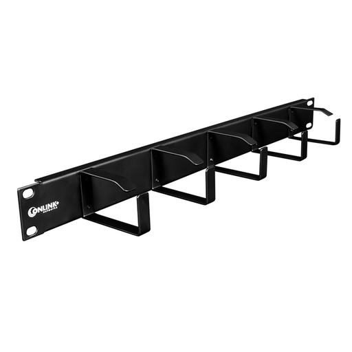 ORGANIZADOR DE CABLES HORIZONTAL 1U 19" TIPO ANILLO ONLINK OHM1U-ANI