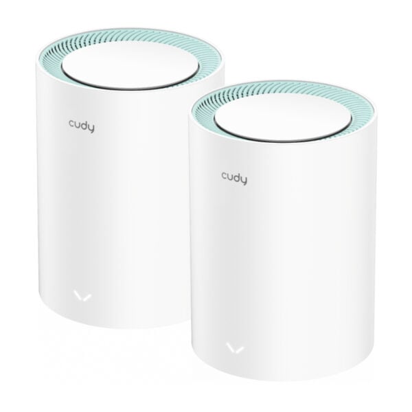 ROUTER CUDY MESH M1300 AC1200 DUAL BAND WIFI GIGABIT 1000/100/10Mbps 2 PACK