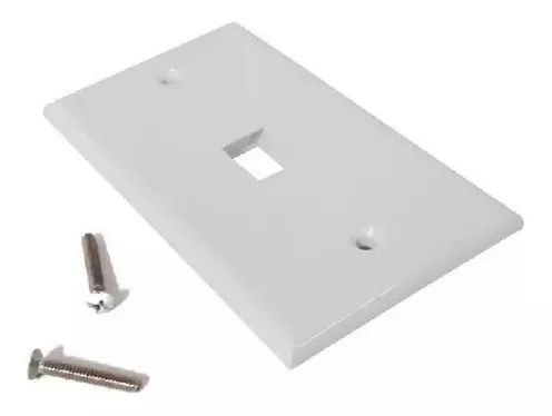 FACE PLATE 1PTO C/ETIQ-ICONOS QNETFP01