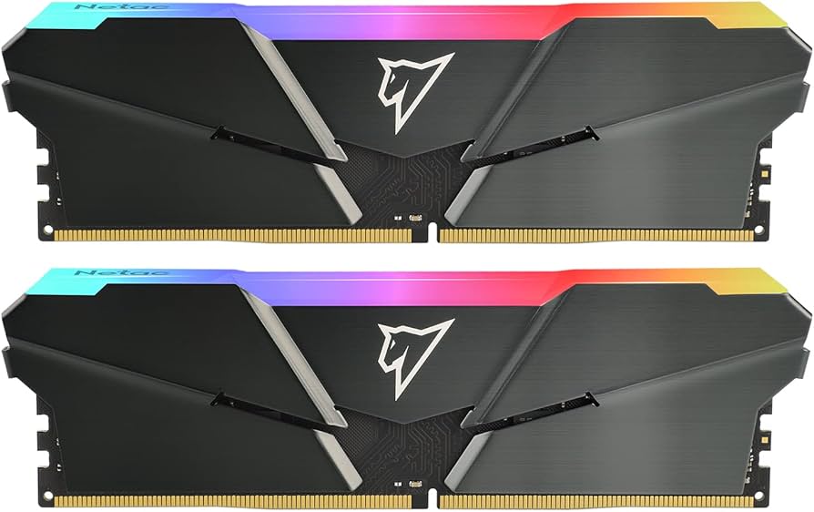 MEMORIA RAM NETAC SHADOW 16GB (2x8GB) 3200MHZ DDR4 RGB NTSRD4P32DP-16E