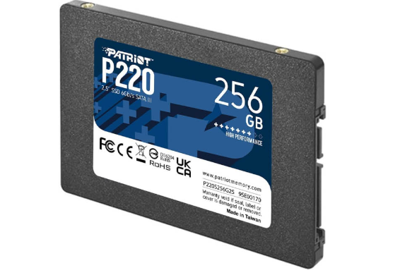DISCO DURO 256GB P220 2.5" SSD SATA III PATRIOT P220S256G25