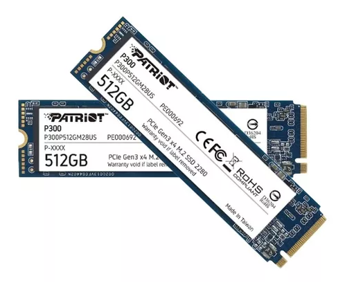DISCO DURO ESTADO SOLIDO P300 512GB M.2 2280 PCLE GEN 3X4 SSD P300P512GM28 PATRIOT
