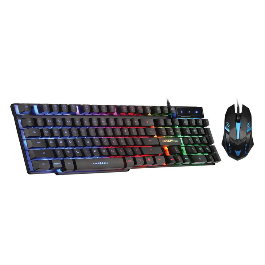COMBO TECLADO MOUSE ARGOM COMBAT KB51, GAMING, USB ARG-KB-2051BK