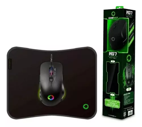 MOUSE GAMEMAX GAMING MG7 OPTICO 3200DPI USB 2.0 / LED/ INCLUYE MOUSE PAD