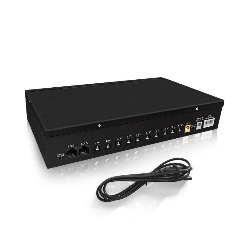 MINI UPS TIPO RACK LEADERTECH 20800MAH 12 CONEXIONES DC-100 DCT120W