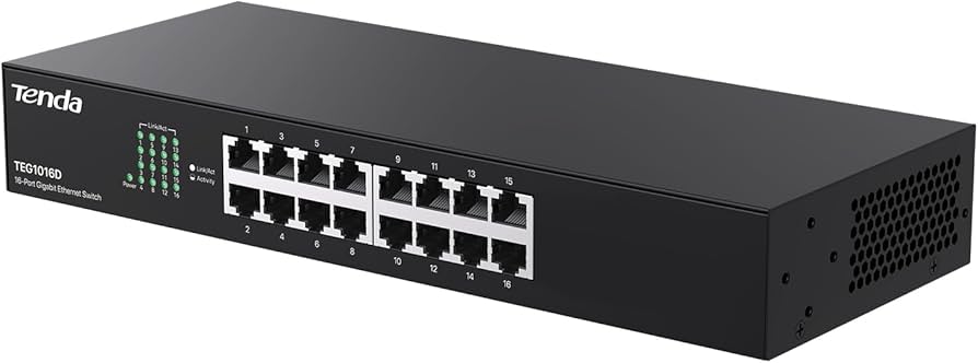 SWITCH DE ESCRITORIO DE 16 PUERTOS A 10/100/1000MBPS TEG1016D NO ADMINISTRABLE